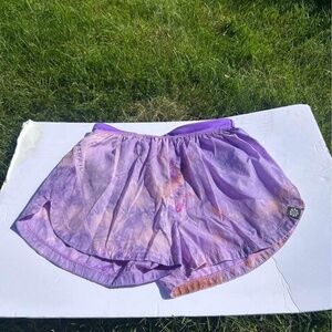 Nike Purple and Orange Athletic Shorts